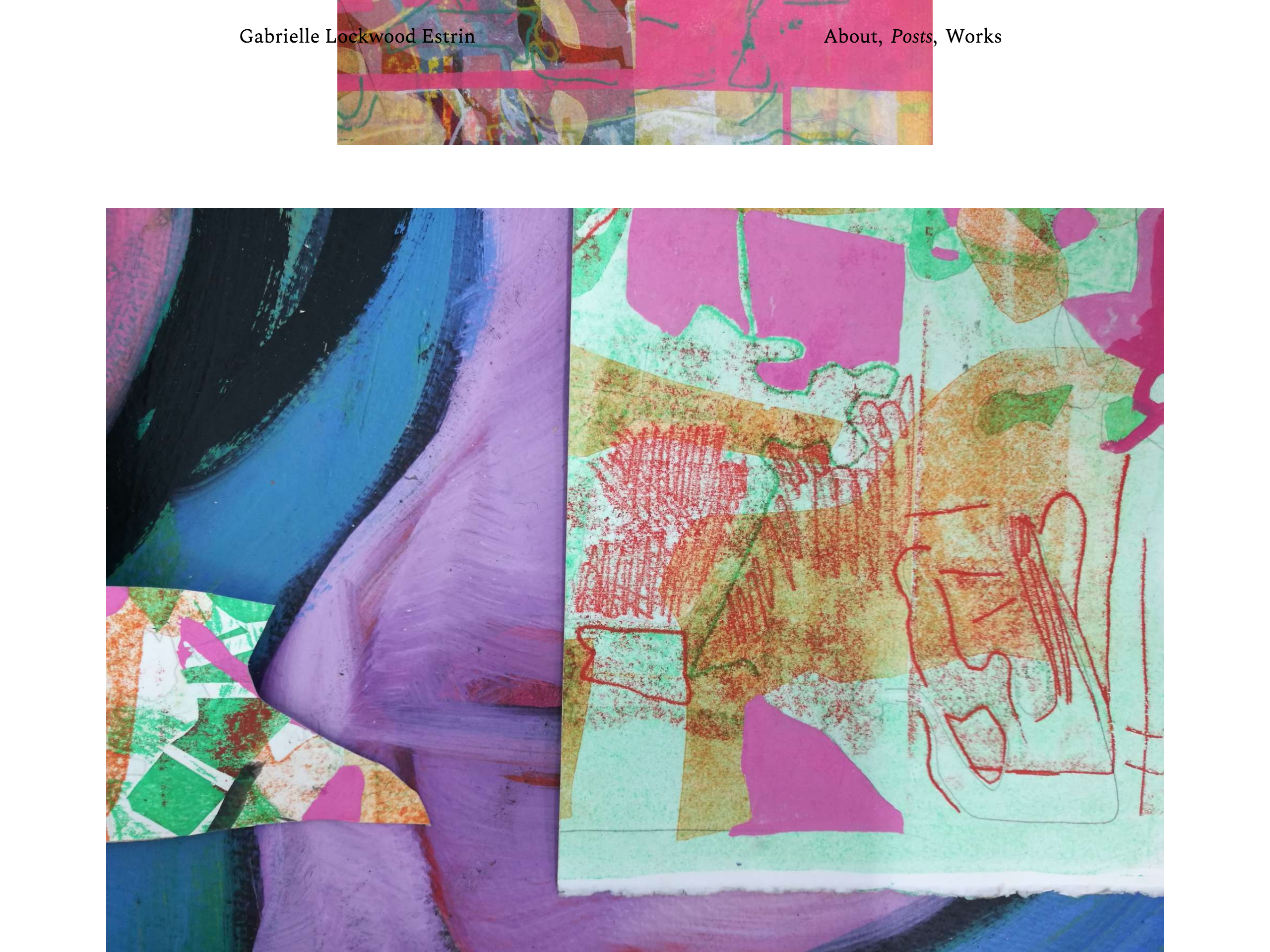Individual post page